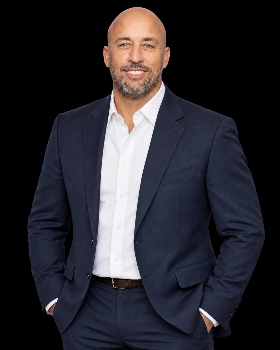 Mike Callahan in a navy suit